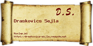 Draskovics Sejla névjegykártya